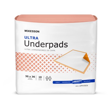 McKesson Super Underpads Heavy Absorvency 10 per bag / 10 per case