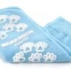 Slipper Socks McKesson Terries™ Youth Light Blue Above the Ankle 1/Pair