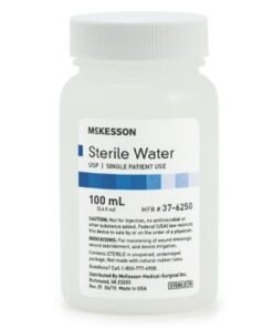 McKesson Irrigation Solution Sterile Water for Irrigation Not for Injection Bottle, Screw Top 100 mL