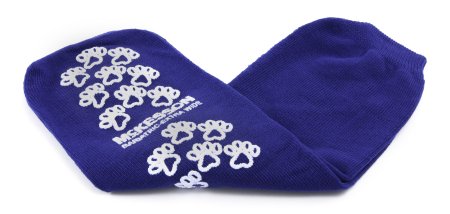 Slipper Socks McKesson Terries™ Bariatric, Extra Wide Royal Blue Above the Ankle 1/Pair