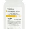 McKesson Normal Saline USP Sterile Irrigation Solution Sodium Chloride 0.9% Solution Bottle, Screw Top 100 mL