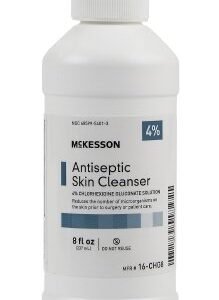 McKesson Antiseptic Skin Cleanser 8 fl. oz. Flip-Top Bottle 4% Chlorhexidine Gluconate / Isopropyl Alcohol