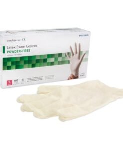 Exam Glove McKesson Confiderm® Small NonSterile Latex Standard Cuff Length Textured Fingertips Ivory Not Chemo Approved SMALL, 100/Box