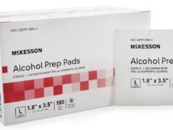 PAD, ALCOHOL PREP STR LG (100/BX) McKesson MedSurg 