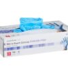 Exam Glove McKesson Confiderm® 3.8 Small NonSterile Nitrile Standard Cuff Length Textured Fingertips Blue Not Rated - SMALL