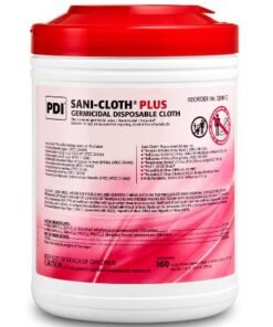 PDI Sani-Cloth Plus, Large, Germicidal Disposa 6" x 6-3/4" 160/canister