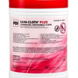 PDI Sani-Cloth Plus, Large, Germicidal Disposa 6" x 6-3/4" 160/canister