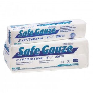 MEDICOM SAFEGAUZE® SPONGES - Sponge, 2" x 2", 4-Ply Non-Woven, Non-Sterile, 200/slv, 25slv/cs