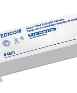 Medicom cotton filled sponges non-sterile 2"x2" 8-ply 5,000/case