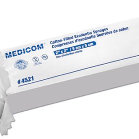 Medicom cotton filled sponges non-sterile 2"x2" 8-ply 5,000/case 
