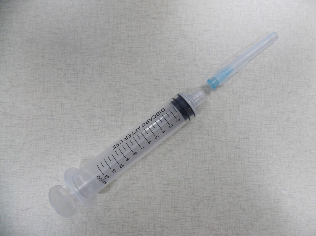 10x 12cc non-sterile Luer-Lock Syringe, Irrigation,Root Canal, w 25Ga BLUE Tip