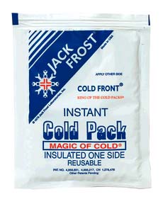 CARDINAL HEALTH JACK FROST™ INSTANT REUSABLE COLD PACK ( Ice Pack ) - Junior Cold Pack, 5" x 7", 24/cs