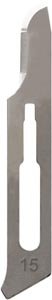 MYCO TECHNOCUT DISPOSABLE SCALPELS - Size 15 Stainless Steel , 10/bx