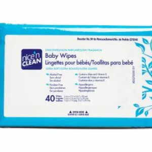 PDI Nice-N-Clean Baby Wipes (Unscented) 7 x 8, 40/PKG