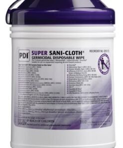 PDI Super Sani-Cloth Disinfecting wipes LARGE 6" x 6-3/4" 160/canister