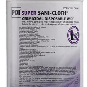 PDI Super Sani-Cloth x-large 7.5" x 15" 65/canister