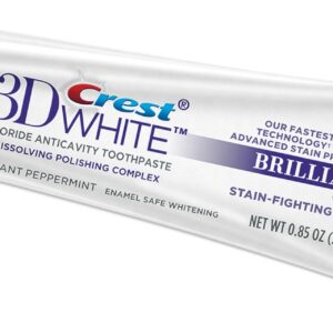 P&G DISTRIBUTING CREST TOOTHPASTE - Crest 3D White Brilliance Toothpaste - Vibrant Peppermint - .85oz Tube