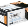 Pac-Dent IMask™ Premium Ear-Loop Face Masks ASTM Level 3, Black, 50 pcs/box