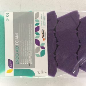 PacDent Autoclavable Endo Aid Kit & Refills- Endo aid kit: Endo organizer, 25 Purple & 25 teal foam refills