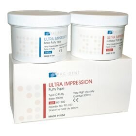 PacDent Type O Putty - 2 x 300 ml jars (1 base, 1 catalyst), Regular Set 