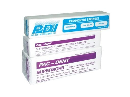 PacDent Sponges- NW-4040 4“ X 4”, 2,000 per case