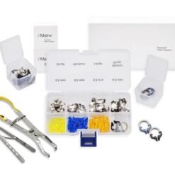 Pacdent iMatrix™ Sectional Matrix System Starter Kit, 1 black standard ring, grey narrow ring, forceps, 35 yellow small wedges, blue medium wedges, orange large wedges, 3.5 mm matrices , 4.5 mm matrices, 5.5 mm matrices, 6.5 mm matrices