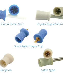 PacDent Disposable Prophy Cups 256 Reg. latch type Torque cup with resin stem