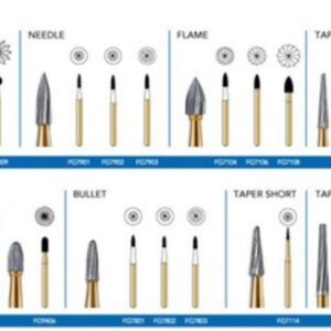 Pacdent Trimming & Finishing Burs - T&F bur 7-series (12-bladed), 10/pk