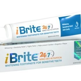 PacDent 12 x 25 g iBrite whitening toothpaste tube, 12/pk travel size