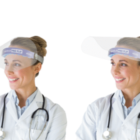 Pac-Dent IShield™ Pro Flip Disposable Face Shield, Vented with adjustable clip