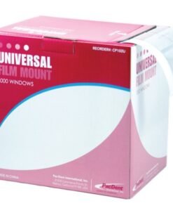 PacDent Plastic Pocket X-Ray Film Mounts - 1 write-on, Pink package