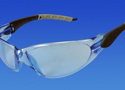 ProVision® Contour Wraps™ Black grey frame/ice blue lens
