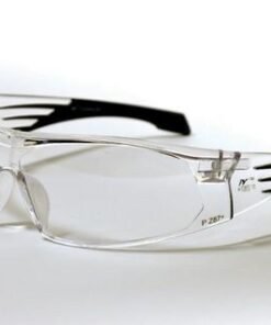 Wrap Cons Clear frame/gunmetal tips/clear lens