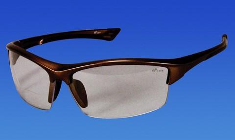 Sportin Bifocal, Bronze Frame, Clear Lens 1.0 Diopter