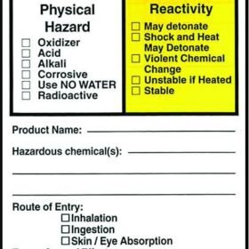 Palmero Healthcare  Hazardous Material Labels - 100/roll