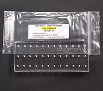 Palmero Healthcare Clear Plexiglass 36 Hole Bur Blocks - Friction Grip