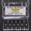 Palmero Healthcare Clear Plexiglass 16 Hole Bur Blocks with Boxes - Friction Grip