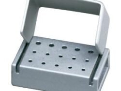 Palmero Healthcare Anodized Aluminum 15-Hole Bur Blocks - Friction Grip