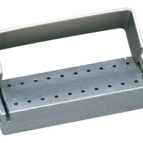 Palmero Healthcare Anodized Aluminum 21-Hole Bur Blocks - Friction Grip