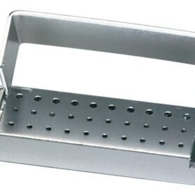 Palmero Healthcare Anodized Aluminum 30-Hole Bur Blocks - Friction Grip
