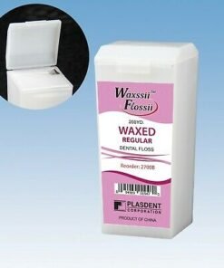 Plasdent® Waxsii™ Flossii Waxed Nylon Floss with Dispenser, Unflavored (200 Yards/Roll)