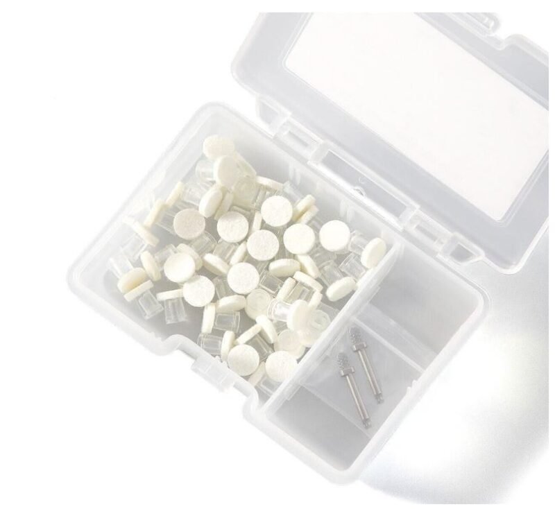 Plasdent Super Buff Discs Kit, Snap-On, 2 Mandrels, 50 Discs, MAX 15000 / CP 0.8N.