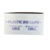 Plasdent, White, Plastic Bib Clips, 24 PCS/BOX
