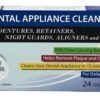 Plasdent Dental Appliance Cleanser Tablets, Mint Flavor, 24tablets/box, Clean in 15 mins.