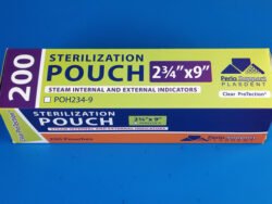 Plasdent AUTOCLAVE POUCHES 2 ¾" x 9", Dual Indicator (200pcs/box)