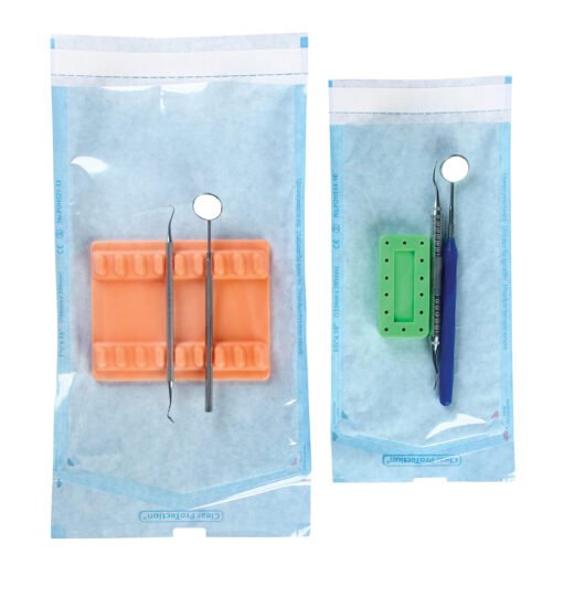 Plasdent AUTOCLAVE POUCHES 5 ¼" x 10", Dual Indicator (200pcs/box)
