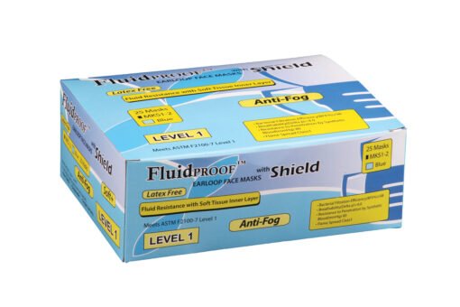 Plasdent SHIELD FACE MASKS , (25pcs/box) - BLUE