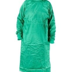 Plasdent Poly supreme REUSABLE Isolation Gowns, Ties at Neck and Waist - One Size Fits Most , Green 1 / Bag 