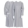 Plasdent Poly supreme REUSABLE Isolation Gowns, Ties at Neck and Waist - One Size Fits Most , Burgundy 1 / Bag 