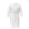 Plasdent Poly supreme REUSABLE Isolation Gowns, Ties at Neck and Waist - One Size Fits Most , White 1 / Bag 